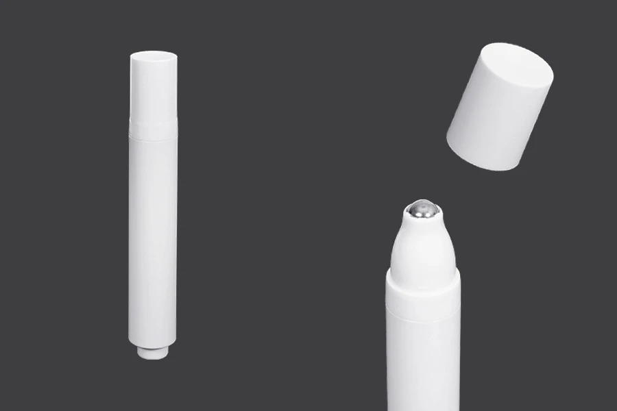 Plastična bela roll-on bočica 18mL za kozmetičke preparate Plastična bela roll-on bočica 18mL za kozmetičke preparate