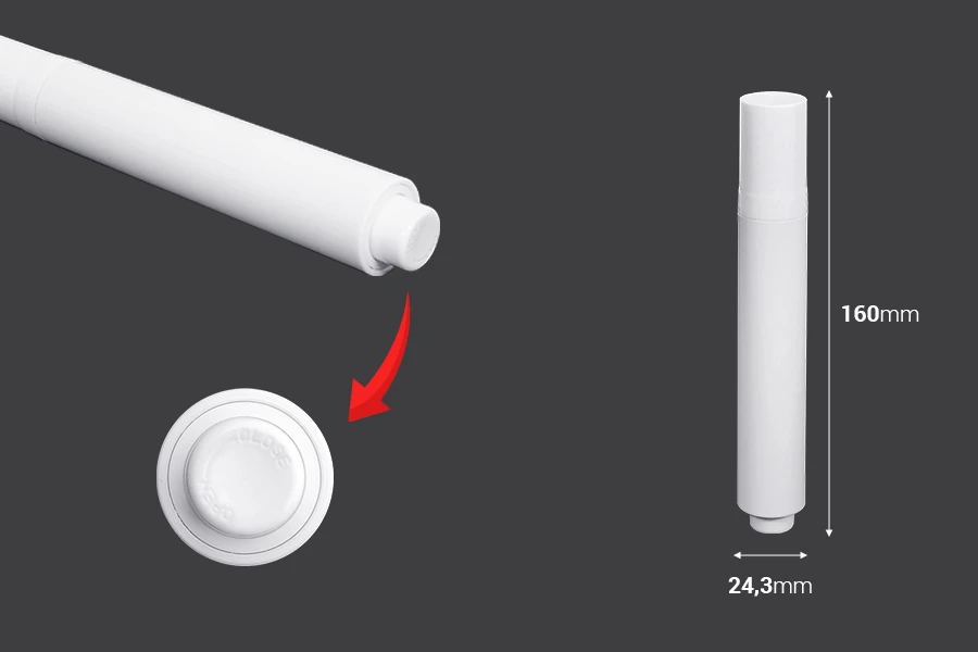 Plastična bela roll-on bočica 18mL za kozmetičke preparate Plastična bela roll-on bočica 18mL za kozmetičke preparate