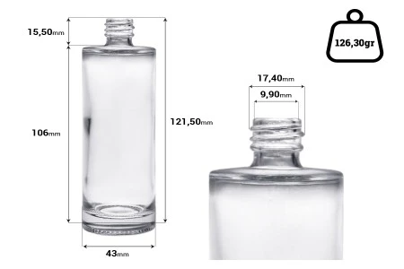 Okrugla bočica 18/415 za parfem 100mL - (minimalna porudžbina 1 kutija)-2