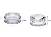 Akrilna providna kutijica 3mL sa providnim zatvaračem - 12 kom Akrilna providna kutijica 3mL sa providnim zatvaračem - 12 kom