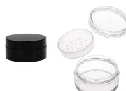 Akrilna kutijica 30mL sa rešetkicom za puder - 12 kom