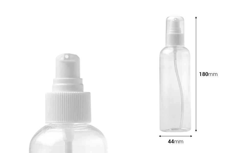 Plastična PET flašica 200mL za kreme sa pumpicom i zatvaračem - 12 kom Plastična PET flašica 200mL za kreme sa pumpicom i zatvaračem - 12 kom
