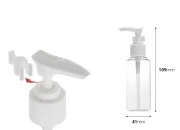 Plastična PET Flašica 100mL sa pumpicom - 12 kom Plastična PET Flašica 100mL sa pumpicom - 12 kom-dimenzije_slike