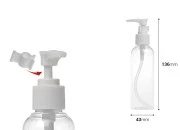 Plastična PET Flašica 150mL sa pumpicom - 12 kom Plastična PET Flašica 150mL sa pumpicom - 12 kom-dimenzije_slike