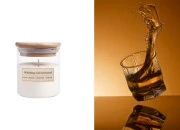 Whiskey and Caramel - Aromatična sveća od sojinog voska sa drvenim fitiljem (110gr)-slika_proizvoda