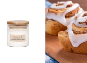 Cinnamon roll - aromatična sveća od sojinog voska sa drvenim fitiljem (110gr)-slika_proizvoda