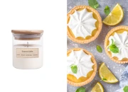 Lemon cake - Αromatična sveća od sojinog voska sa drvenim fitiljem (110gr)-slika_proizvoda