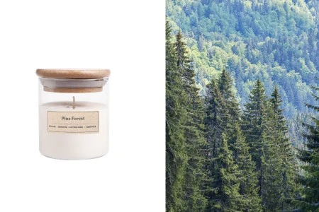 Pine Forest - Aromatična sveća od sojinog voska sa pamučnim fitiljem (110gr)-slika_proizvoda