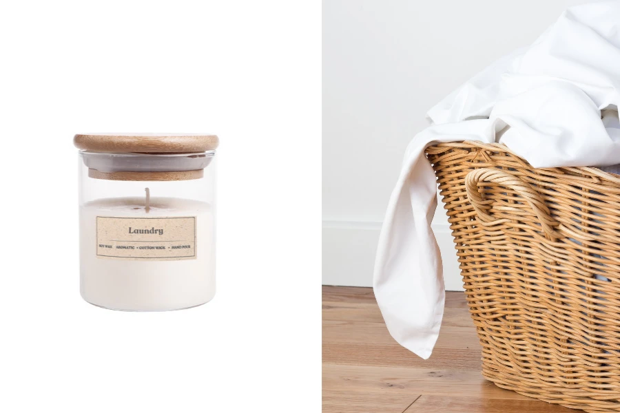 Laundry - Aromatična sveća od sojinog voska sa pamučnim fitiljem (110gr)