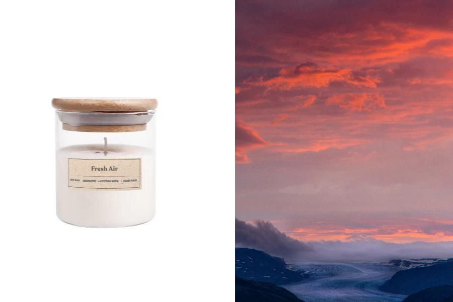 Fresh Air - Aromatična sveća od sojinog voska sa pamučnim fitiljem (110gr)-slika_proizvoda