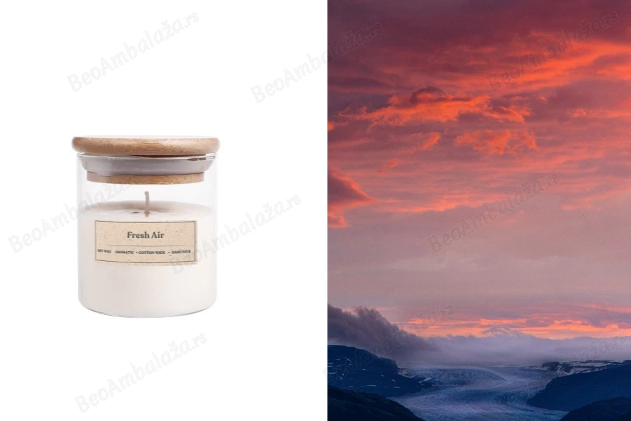 Fresh Air - Aromatična sveća od sojinog voska sa pamučnim fitiljem (110gr)-slika_proizvoda