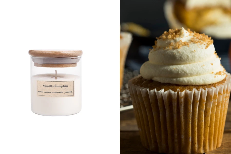 Vanilla Pumpkin - Aromatična sveća od sojinog voska sa pamučnim fitiljem (110gr)-slika_proizvoda