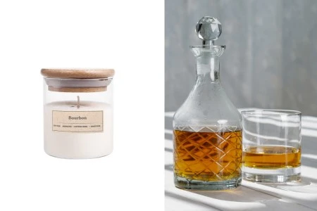 Bourbon - Aromatična sveća od sojinog voska sa pamučnim fitiljem (110gr)-slika_proizvoda