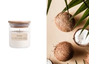 Coconut - Aromatična sveća od sojinog voska sa pamučnim fitiljem (110gr)-slika_proizvoda