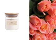 Rose - Aromatična sveća od sojinog voska sa pamučnim fitiljem (110gr)-slika_proizvoda