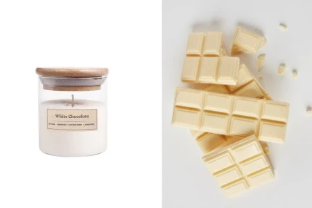 White Chocolate - Aromatična sveća od sojinog voska sa pamučnim fitiljem (110gr)-slika_proizvoda