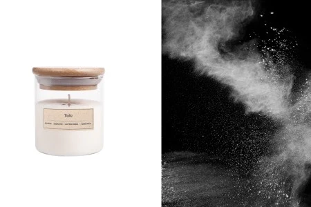 Talc - Aromatična sveća od sojinog voska sa pamučnim fitiljem (110gr)-slika_proizvoda