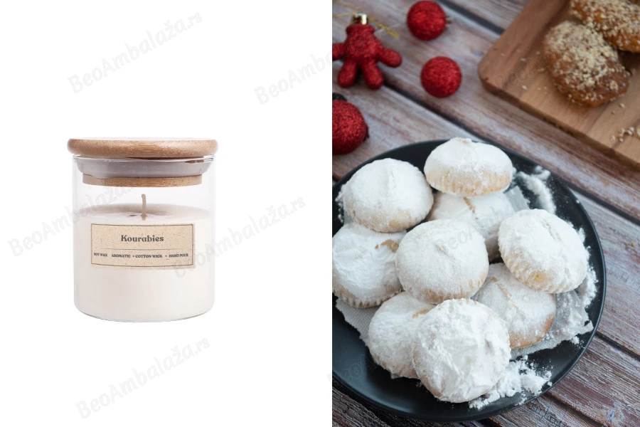 Gurabije - Aromatična sveća od sojinog voska sa pamučnim fitiljem (110gr)-slika_proizvoda