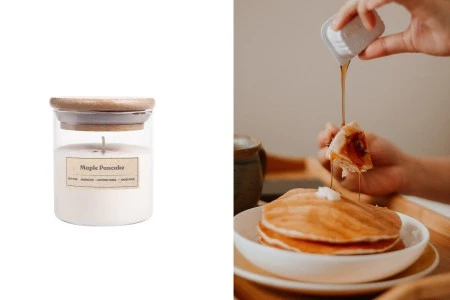 Maple Pancake – Aromatična sveća od sojinog voska sa pamučnim fitiljem (110gr)-slika_proizvoda