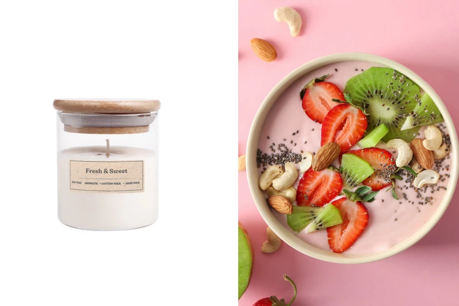 Fresh & Sweet - Aromatična sveća od sojinog voska sa pamučnim fitiljem (110gr)-slika_proizvoda