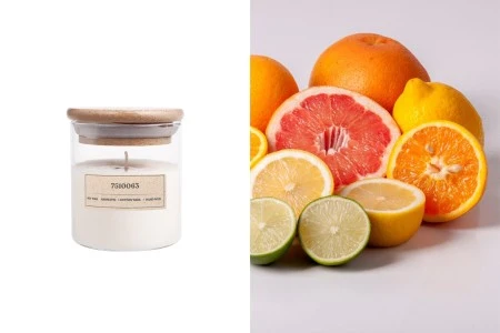 Aqua di Citrus - Aromatična sveća od sojinog voska sa pamučnim fitiljem (110gr)-slika_proizvoda