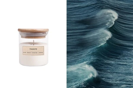 Mediterranean Sea - Aromatična sveća od sojinog voska sa pamučnim fitiljem (110gr)-slika_proizvoda