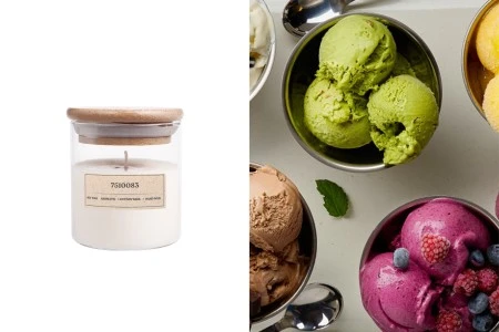 Margaret gelato - Aromatična sveća od sojinog voska sa pamučnim fitiljem (110gr)-slika_proizvoda