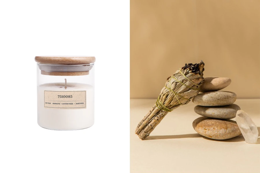 Delectable Clara - Aromatična sveća od sojinog voska sa pamučnim fitiljem (110gr)-slika_proizvoda