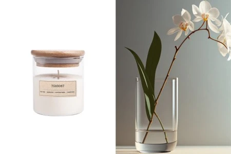Elusive Orchidea - Aromatična sveća od sojinog voska sa pamučnim fitiljem (110gr)-1