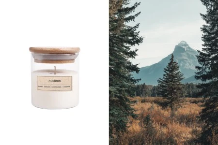 Agarwood - Aromatična sveća od sojinog voska sa pamučnim fitiljem (110gr)-1