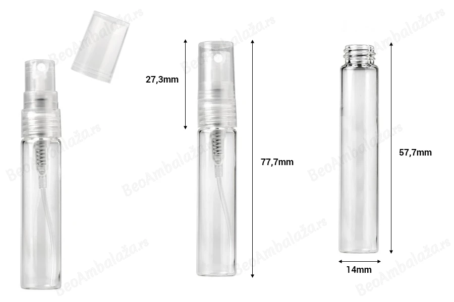 Staklena bočica za parfeme 5mL sa sprejom i plastičnim zatvaračem - 6 kom-dimenzije_slike