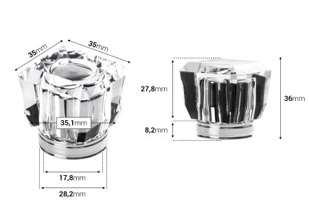 Set - sprej 15/400 i akrilni zatvarač u zlatnoj ili srebrnoj boji - 6 kom-2