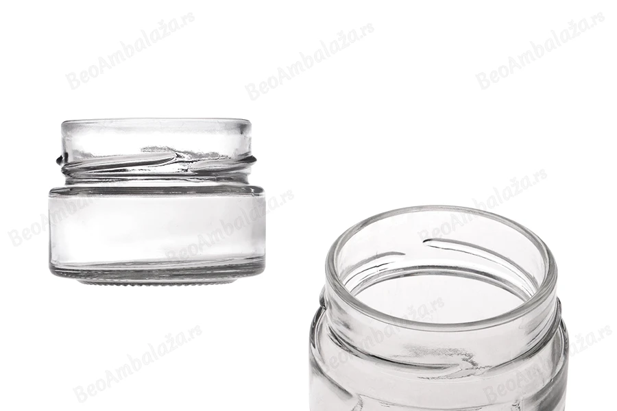Staklena teglica za kreme 40mL, T.O. 58 DEEP (za duboki zatvarač) - bez zatvarača-slika_proizvoda