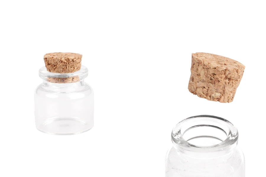 Staklena flašica sa plutanim čepom za poklončiće 10mL, 30x35 mm - 12 kom Staklena flašica sa plutanim čepom za poklončiće 10mL, 30x35 mm - 12 kom