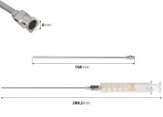 Stakleni špric 10mL sa metalnom iglom