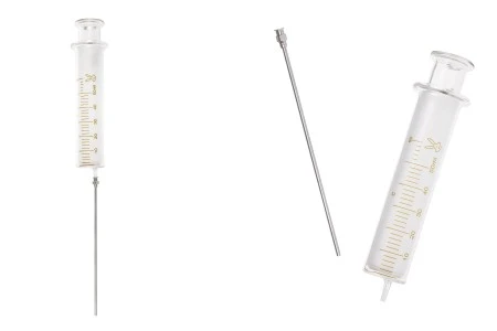 Stakleni špric 50mL sa metalnom iglom-1