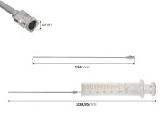 Stakleni špric 50mL sa metalnom iglom Stakleni špric 50mL sa metalnom iglom