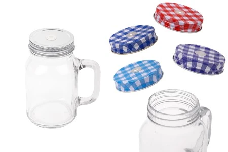 Tegla sa drškom 550mL sa metalnim zatvaračem sa rupom za slamčicu-1