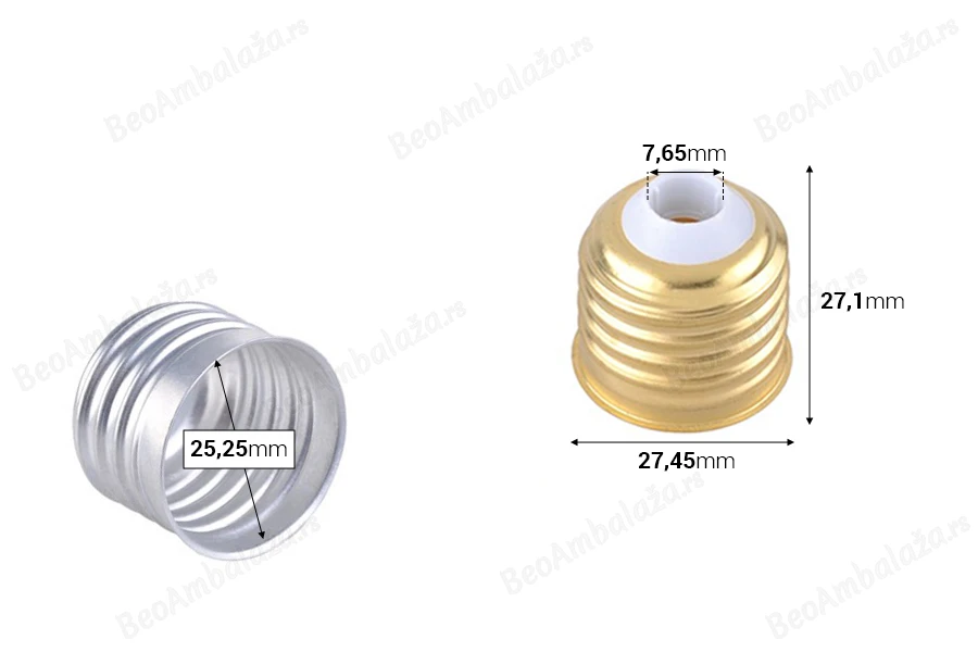 Aluminijumski zatvarač sa rupom za slamčicu za flaše u obliku sijalice-dimenzije_slike