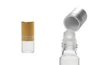 Staklena roll-on bočica 2mL sa zatvaračem - 6 kom Staklena roll-on bočica 2mL sa zatvaračem - 6 kom