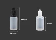 Plastična poluprovidna flašica 30mL sa crnim plastičnim zatvaračem CRC i plastičnom kapalicom, za elektronske cigarete - 50 kom Plastična poluprovidna flašica 30mL sa crnim plastičnim zatvaračem CRC i plastičnom kapalicom, za elektronske cigarete - 50 kom