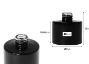Staklena crna cilindrična bočica 100mL PP 28 Staklena crna cilindrična bočica 100mL PP 28