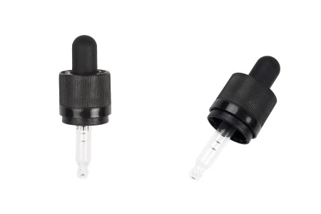 Pipeta od 5mL sa crnim CRC navojnim prstenom, oznakama za zapreminu i MAT crnom gumicom - pojedinačno pakovanje-1