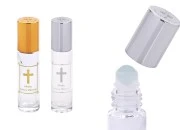 Staklena roll-on bočica 10mL sa staklenom kuglicom, krstom i aluminijumskim zatvaračem - 12 kom-slika_proizvoda