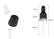 Pipeta od 15mL sa crnim i uskim sigurnosnim zatvaračem i crnom ili providnom gumicom - pojedinačno pakovanje Pipeta od 15mL sa crnim i uskim sigurnosnim zatvaračem i crnom ili providnom gumicom - pojedinačno pakovanje