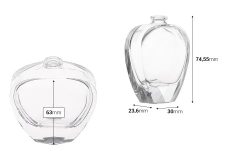 Staklena providna bočica 30mL za parfeme sa Crimp zatvaranjem 15mm-2