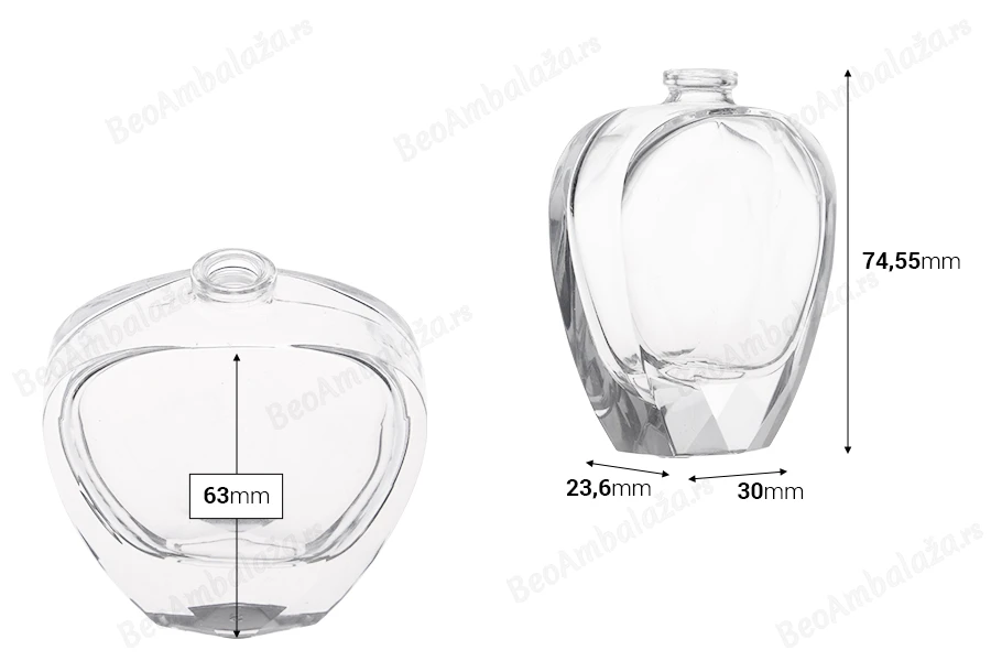 Staklena providna bočica 30mL za parfeme sa Crimp zatvaranjem 15mm-dimenzije_slike