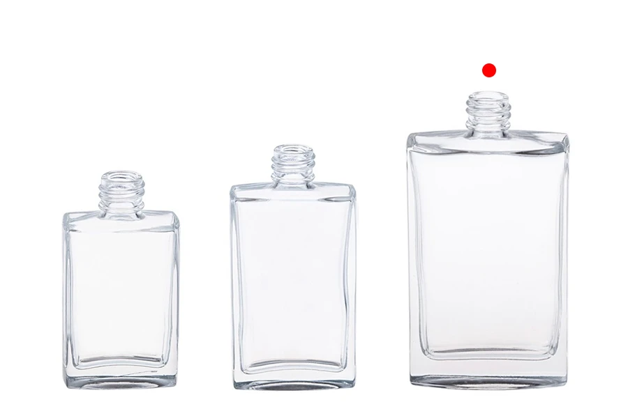 Staklena četvrtasta bočica za parfem 100mL, 18/415