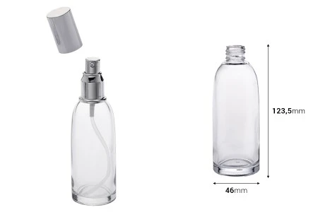 Staklena providna bočica 100mL (PP 20)-2