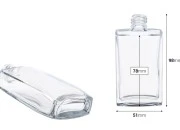 Staklena četvrtasta bočica za parfem 50mL, 18/415